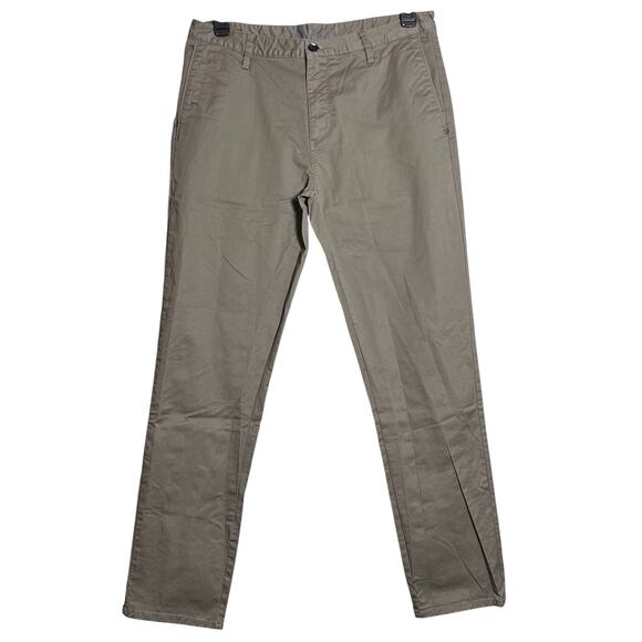 NEW Vuori Collins Chino Pant MENS 34 x 31 Cocoa Gray Stretch Cotton V433 NWOT